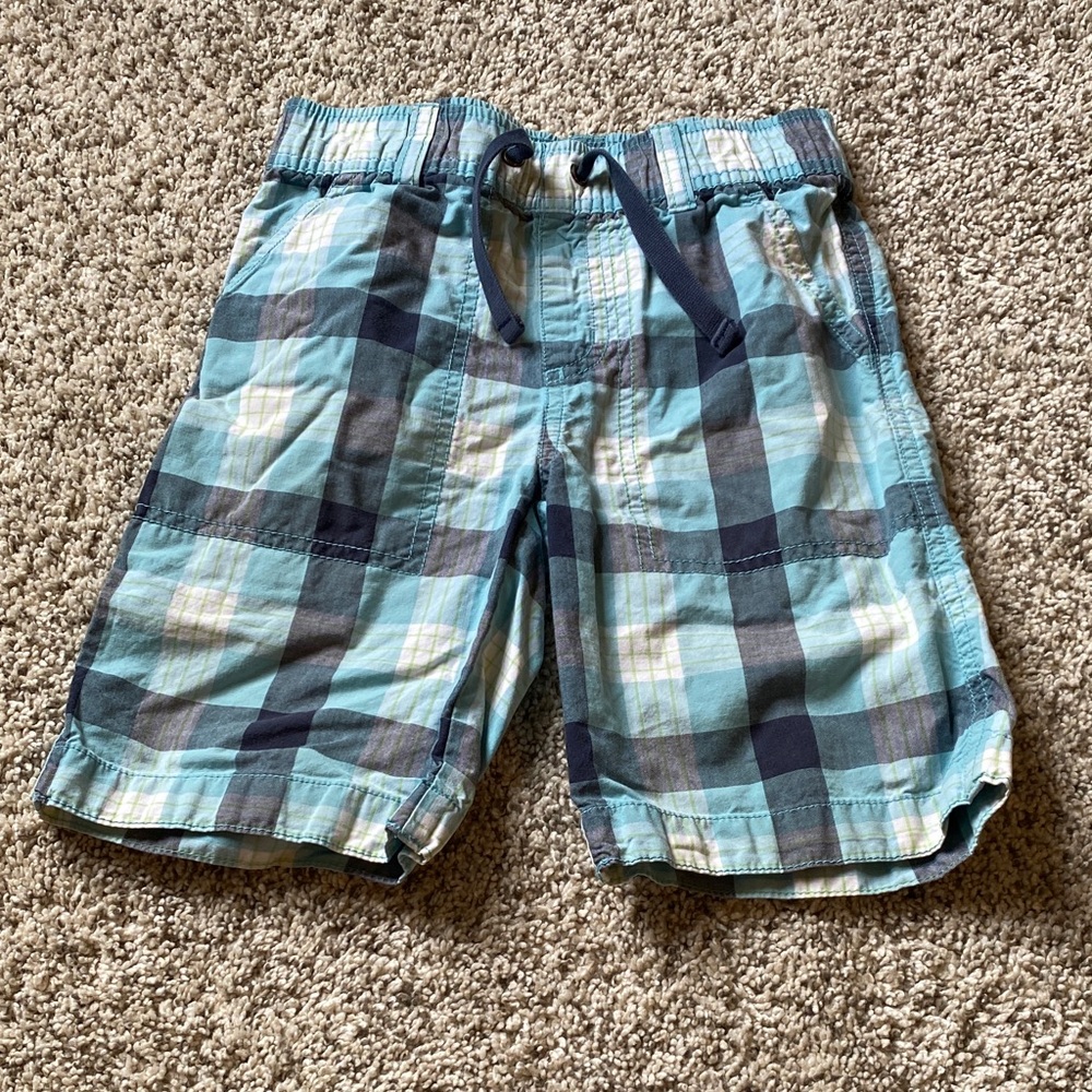Gymboree Blue Plaid Kids Shorts